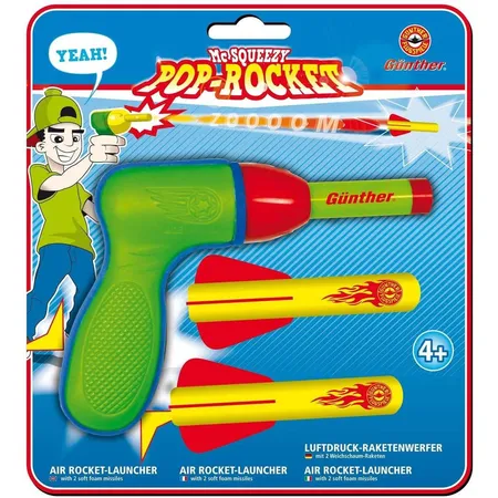 Günther Mc Squeezy Pop Rocket, Luftdruckraketenwerfer