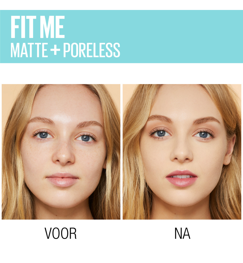 Maybelline New York Fit Me matte & poreless foundation 118 nude (1 stuk)