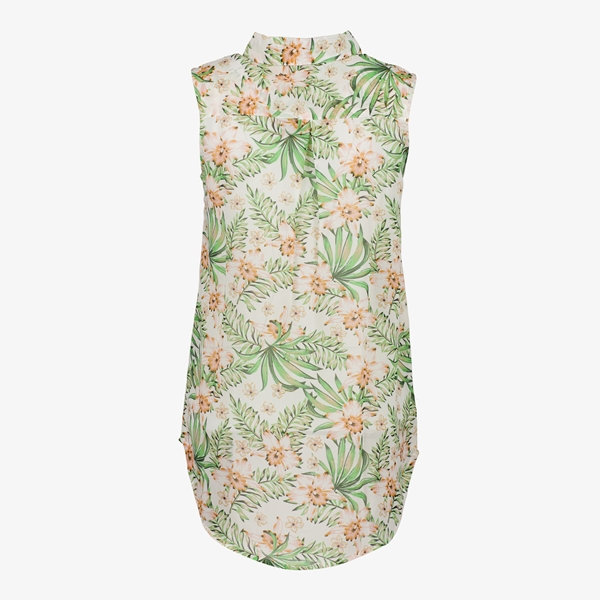 TwoDay dames blouse groen met bloemenprint