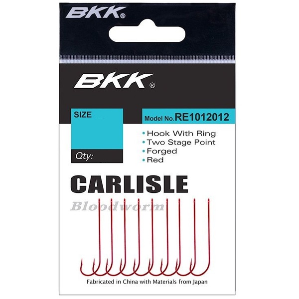 Hameçons BKK Red Carlisle Bloodworm-R