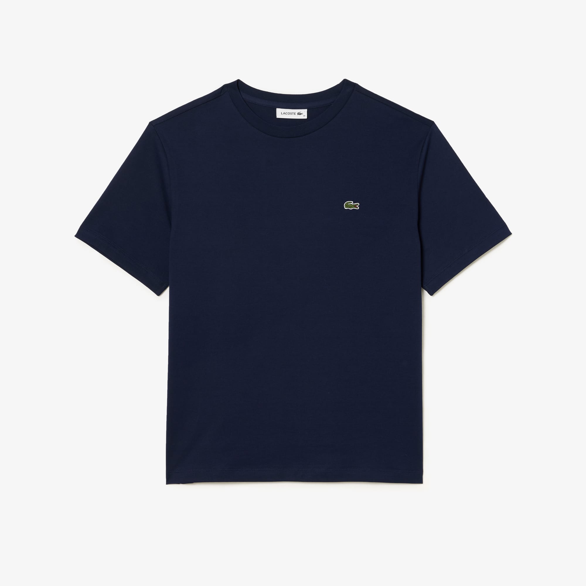 T-shirt à col rond en coton premium T-Shirts - Bleu - Lacoste - Femme