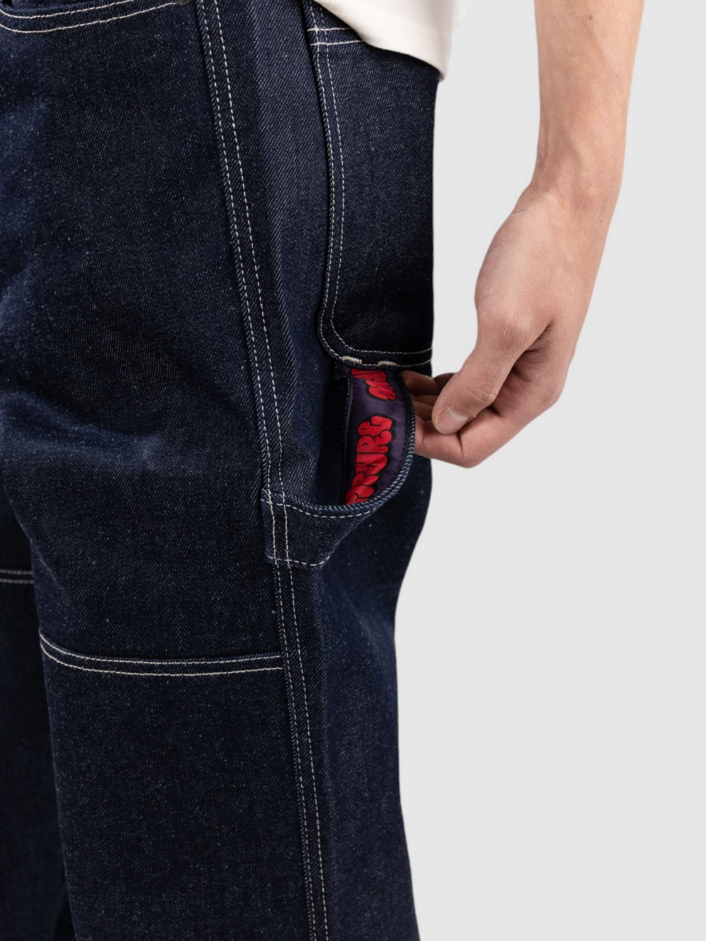 Empyre Sk8 Painter Taped Jeans dark blue