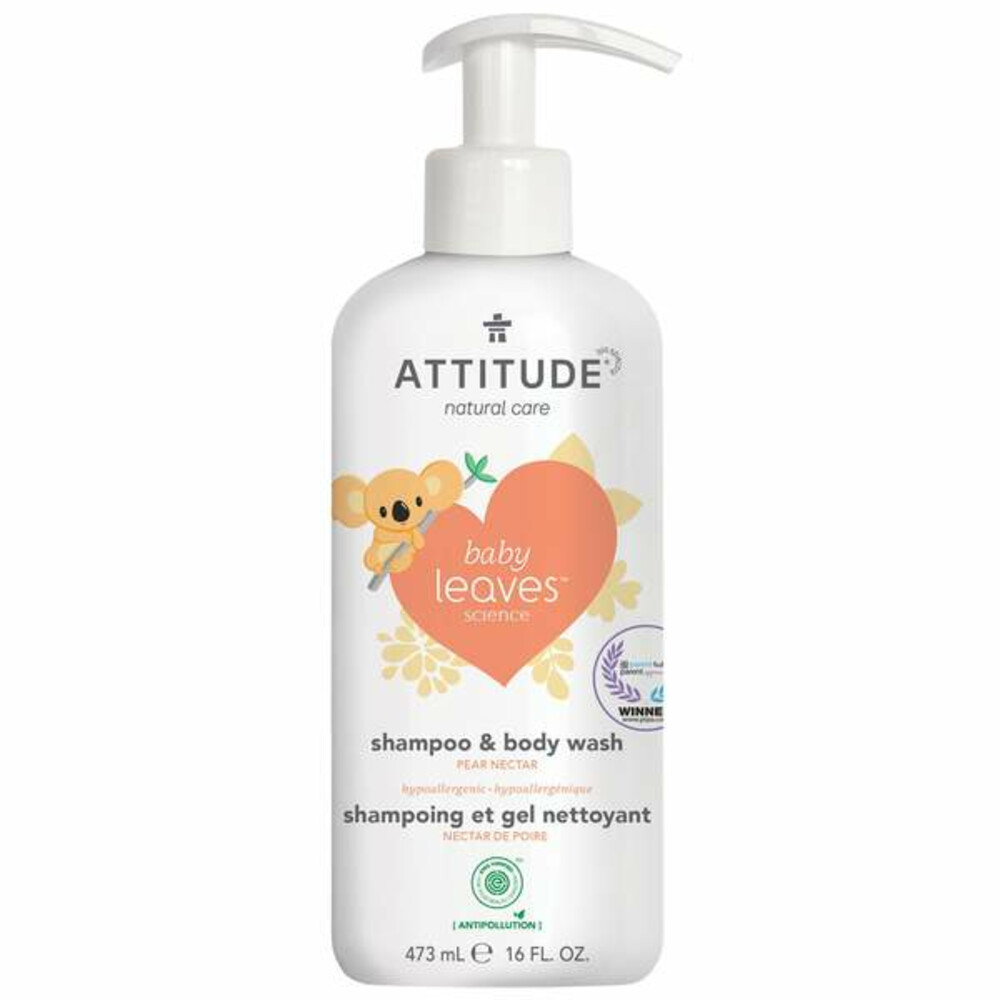 Attitude Baby Leaves 2-in-1 Hair and Body Wash Pear Nectar473 ml