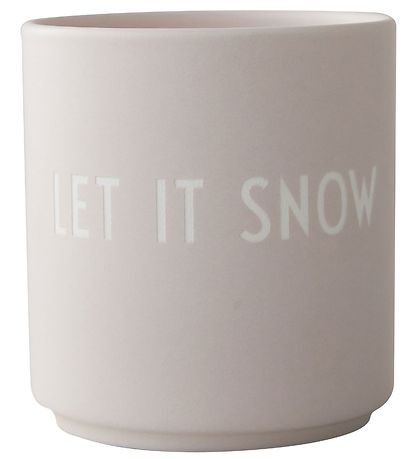 Design Letters Becher - Favorite Cup - Let It Snow - Beige