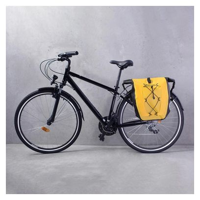 Sacoche coffre de vélo étanche 25L Jaune