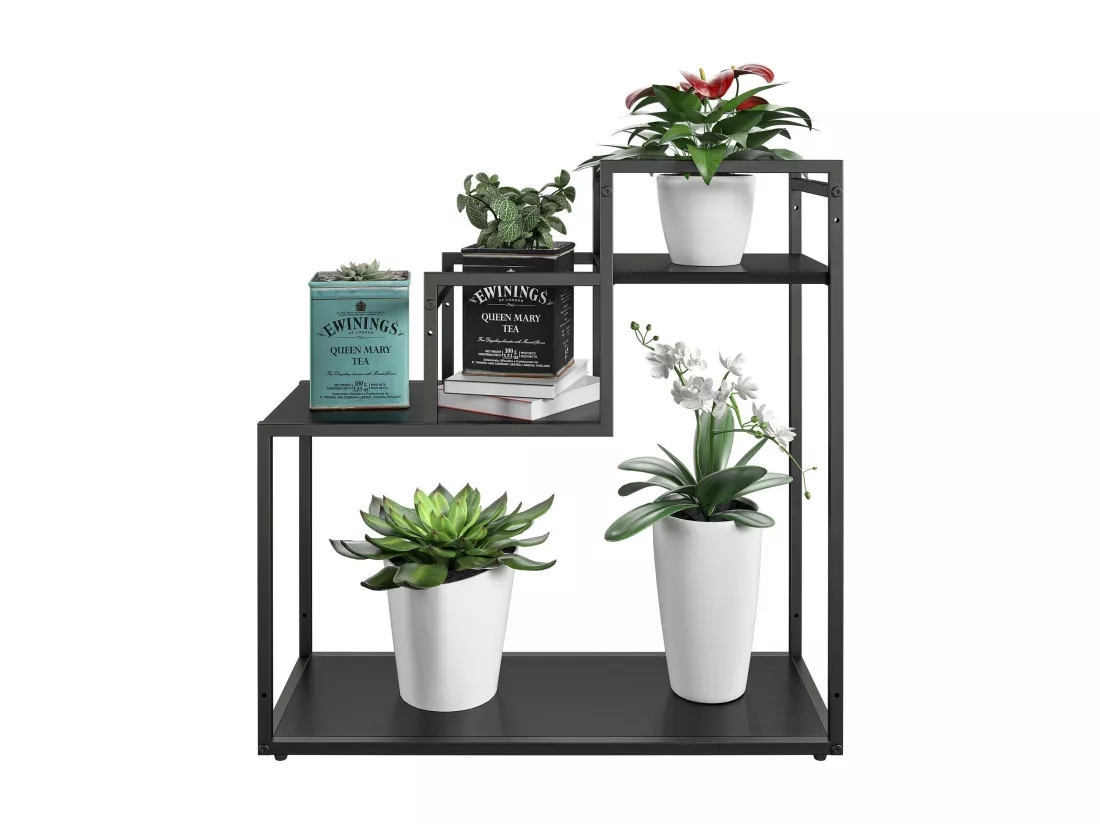 Weston | Support de plantes en aspect chêne noir