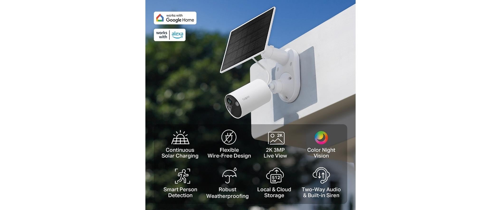 Netzwerkkamera Tapo C410 inkl. Solarpanel Tapo A201Solarbetriebenes Sicherheitskamera-Kit