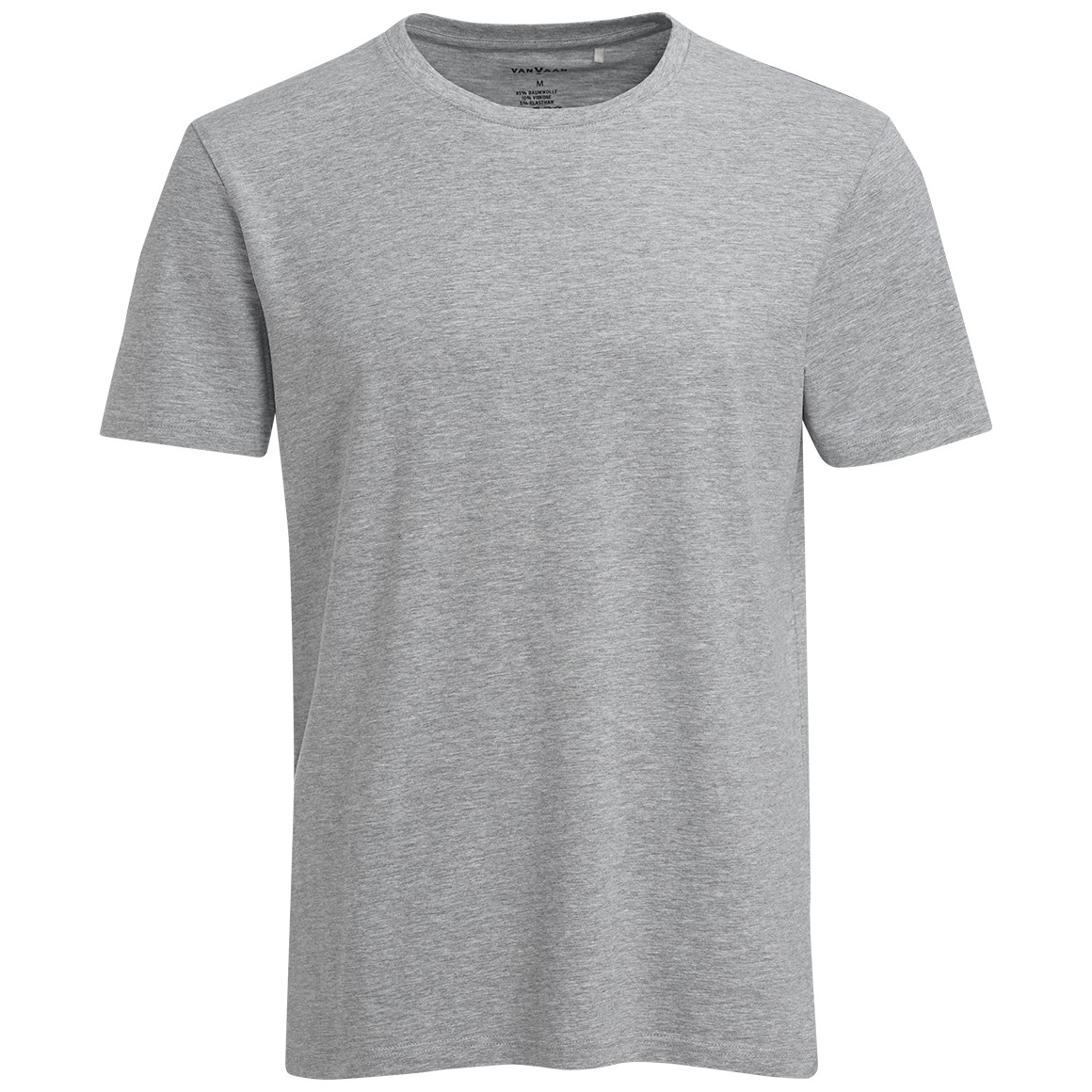 VanVaan Herren T-Shirt mit Rundhalsausschnitt hellgrau