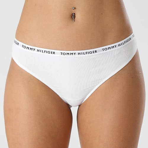 Lot De 3 Strings Femme 2829 Blanc Bleu Clair