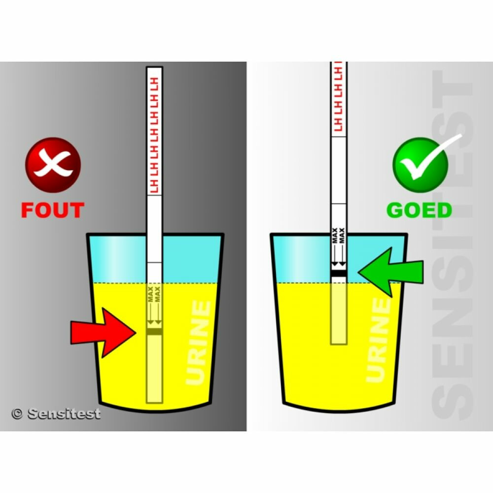 Sensitest Ovulatietest Dipstick24 stuks
