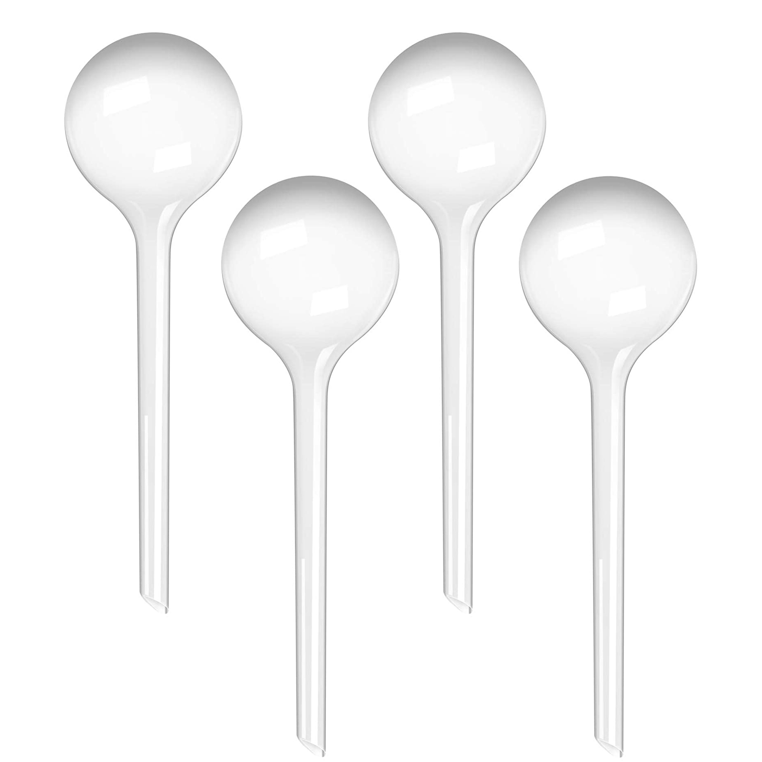 (4er Set) 8x25cm Automatische Pflanzenbewässerungs Kugel (Indoor/Outdoor) - Transparent