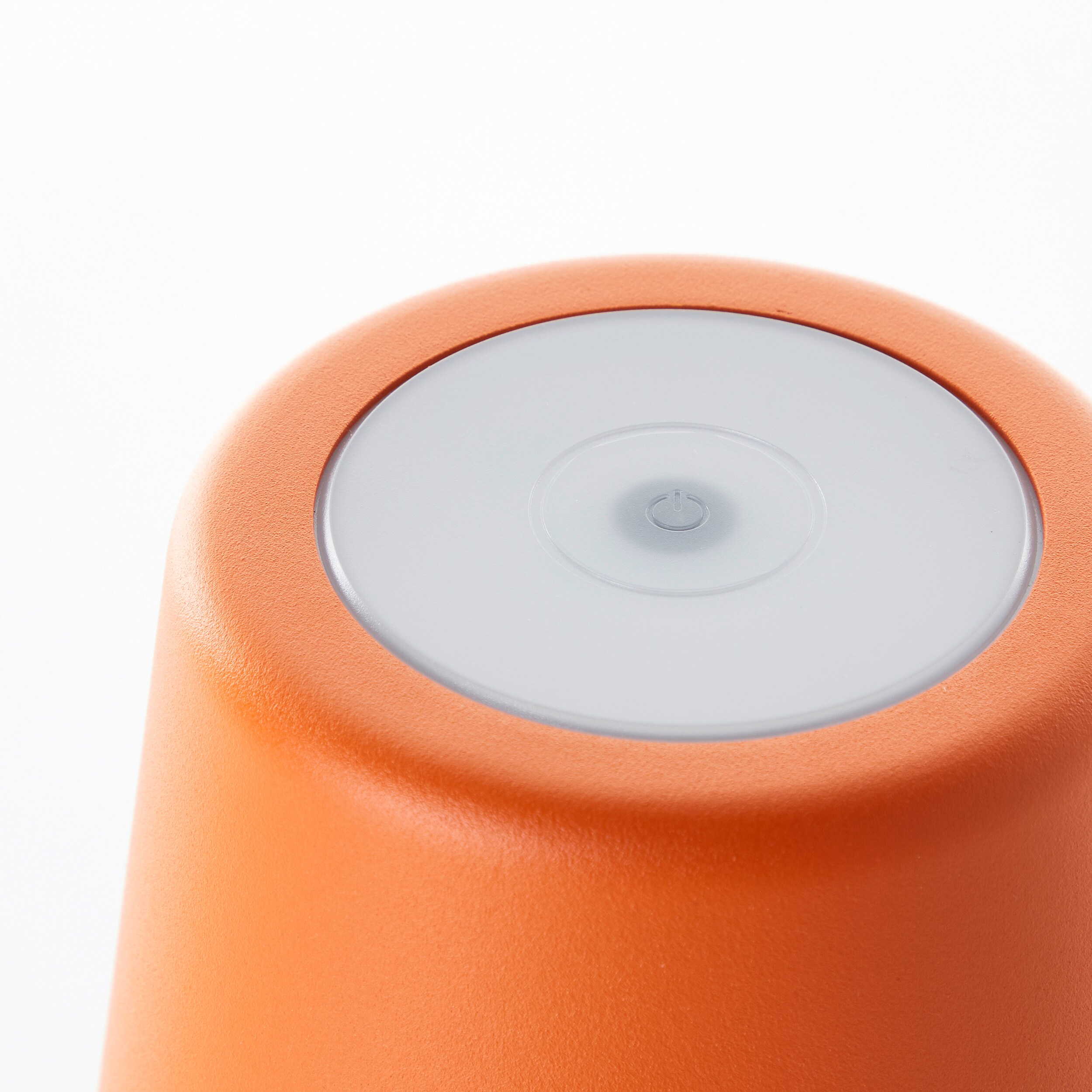 Brilliant Lampe Kaami LED Außentischleuchte 37cm orange matt Metall/Holz orange 2 W LED integriert