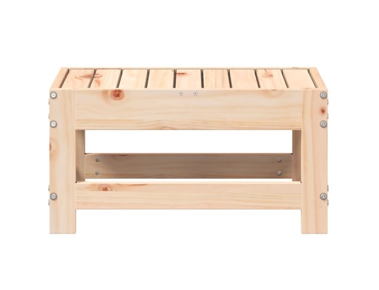 VIDAXL - Pouf Repose-pied de jardin 62x30x32 cm bois de pin massif