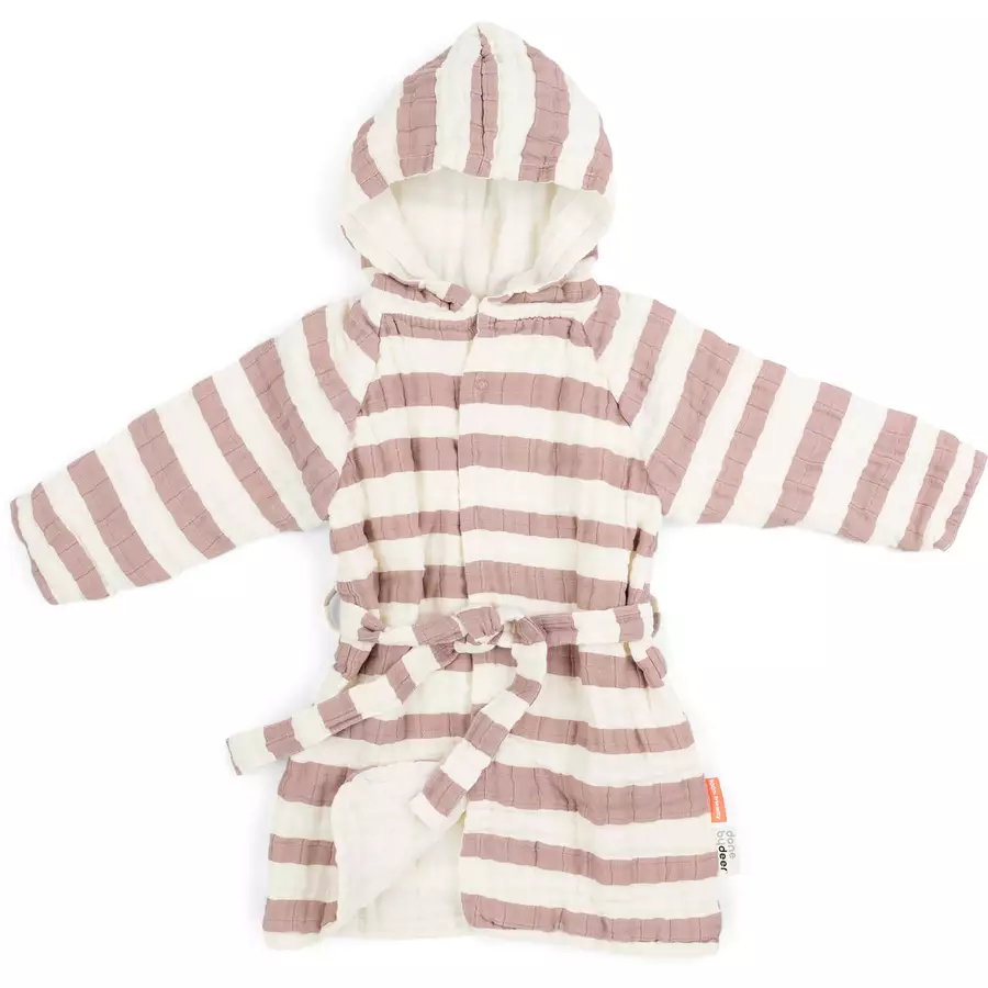 Done by Deer™ Bademantel Stripes Rosa