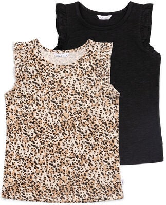 Luca & Lola Montena Topp 2-pack, Leopard/Black