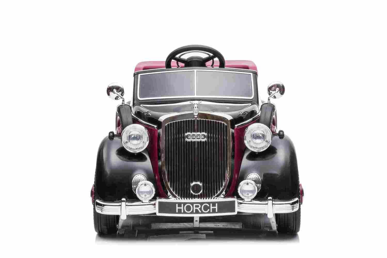 Carrinho elétrico infantil BoGi Audi Horch, veículo infantil 930V 2x120W vintage EVA, 1 criança, 1 adulto.