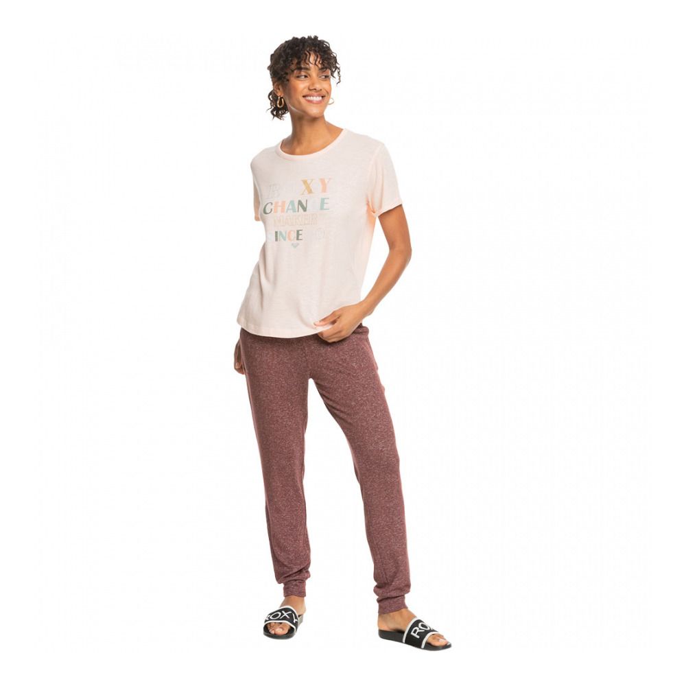 Roxy OCEAN AFTER - Tee-shirt Femme pale dogwood