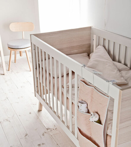 Lit 60X120 SpotBaby Acacia/Blanc - VOX