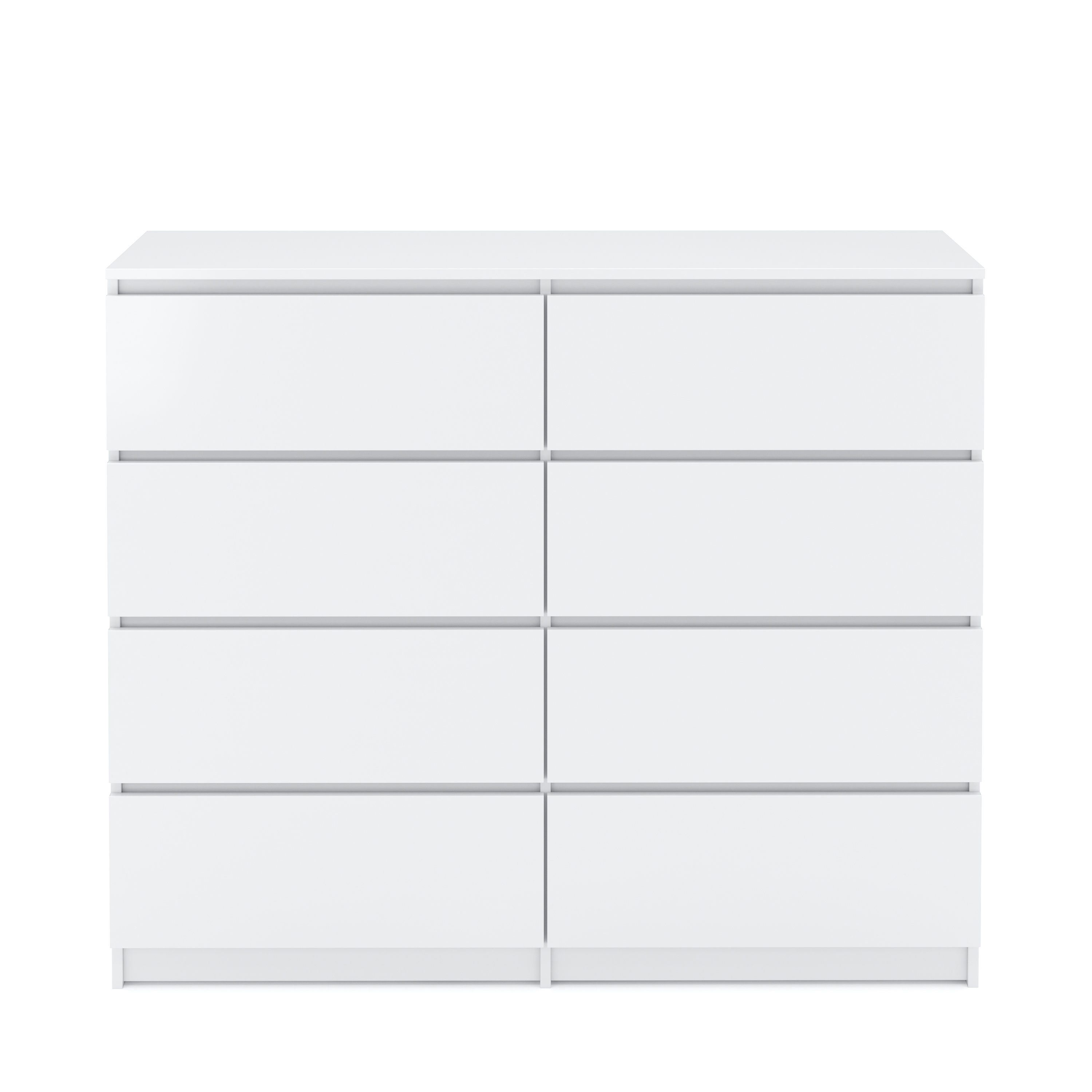 Kommode TALA 8 Schubladen 119 x 100 cm weiss