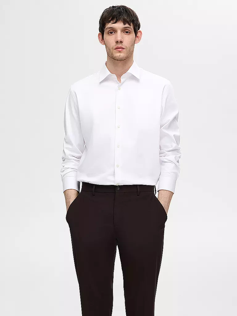 SELECTED Hemd Slim Fit SLHSLIM-PERFORMANCE weiss