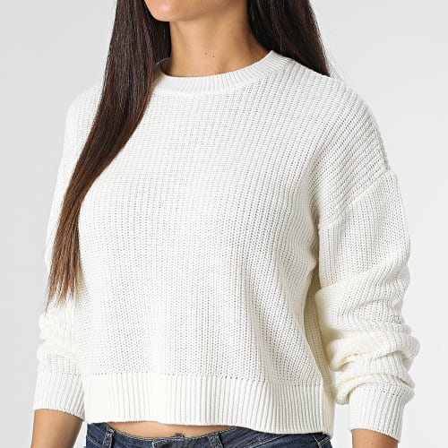 Pull Crop Femme Maysa Beige