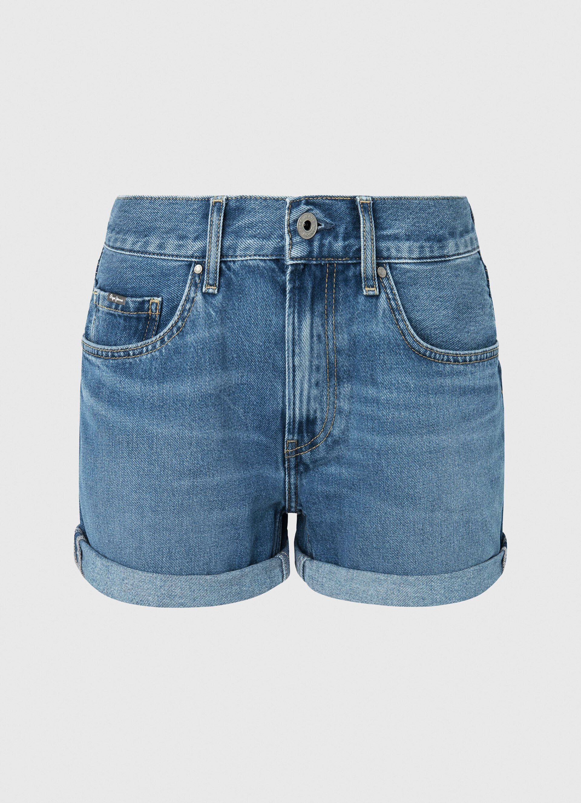 CALÇA JEANS CURTA CORTE REGULAR - jeans