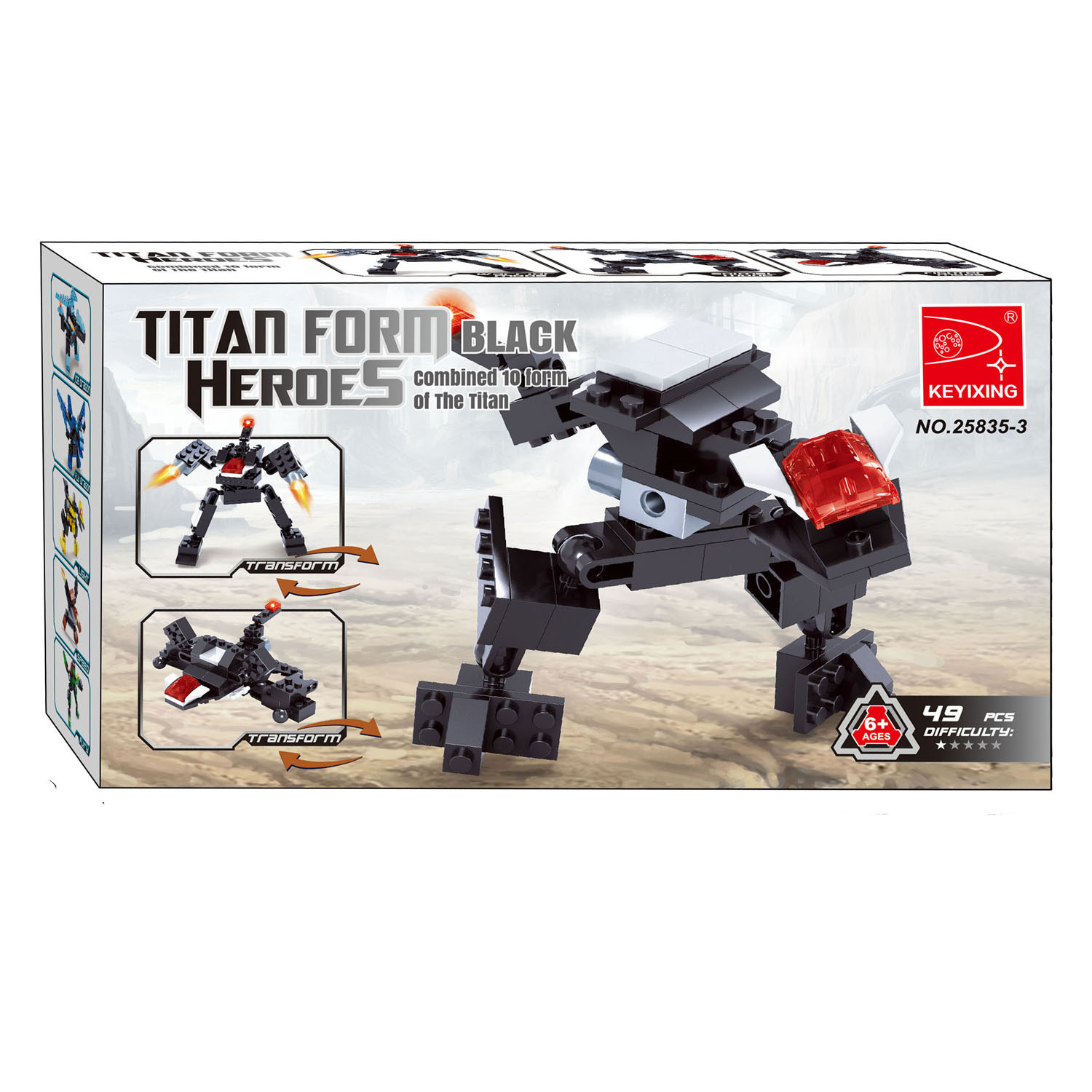 Titans Robot Bouwblokjes Bouwset 3 in 1