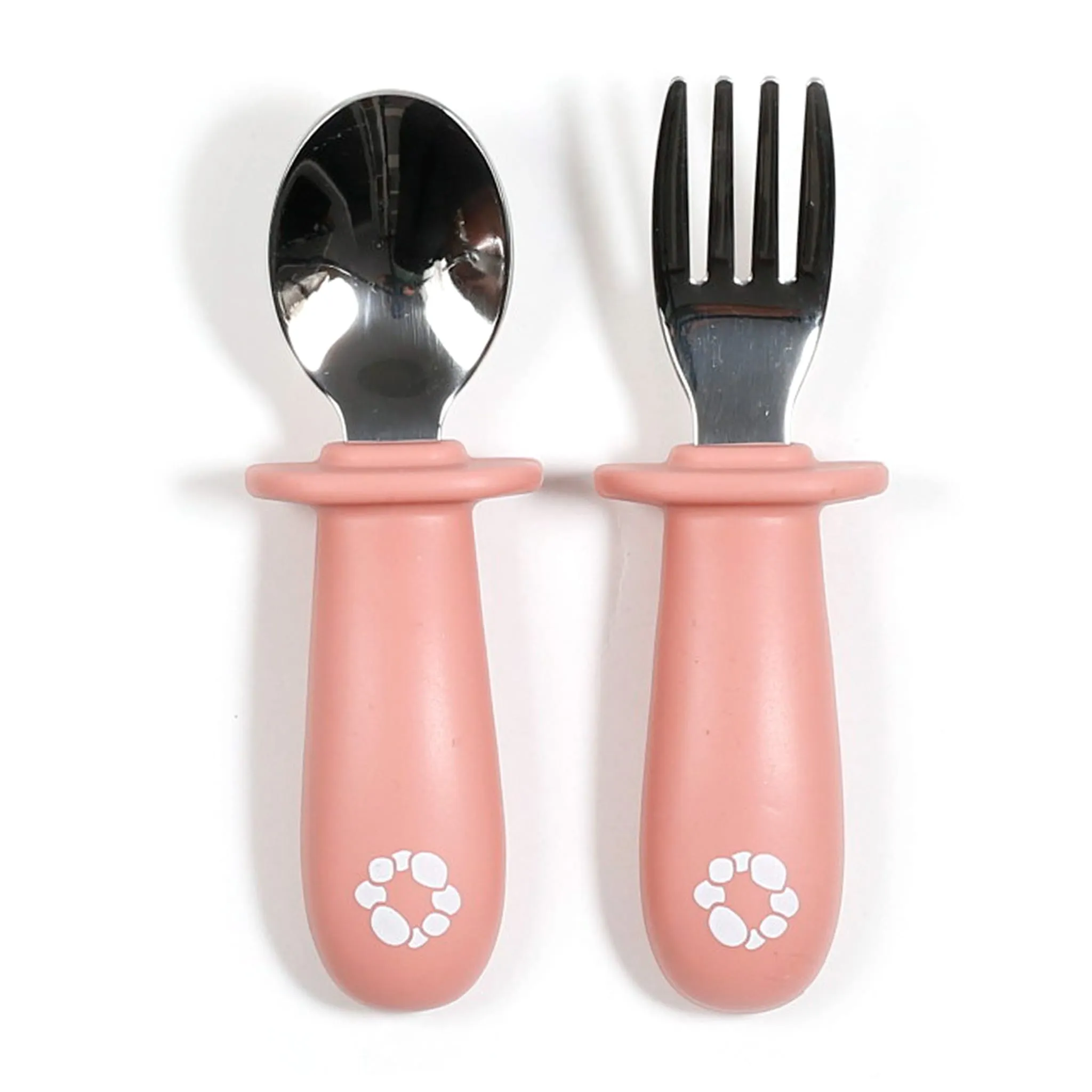 Bulle Ensemble de Cuillère & Fourchette d’Apprentissage  - Blush