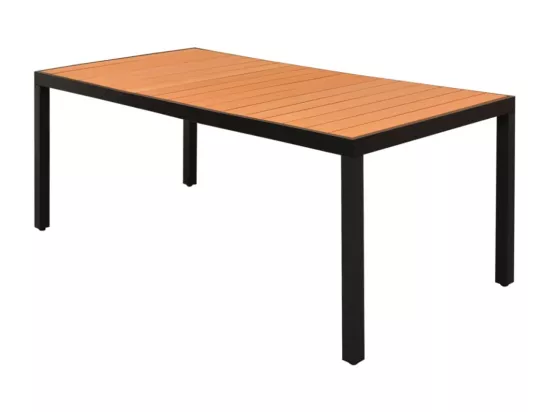 Salon de jardin 9 pcs PVC Résine tressée Noir et marron