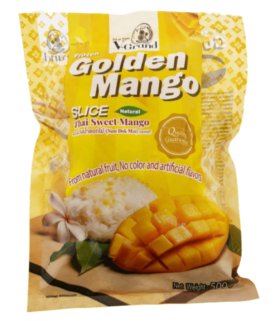V. Grand Bevroren Gouden Mango Plakken 500g