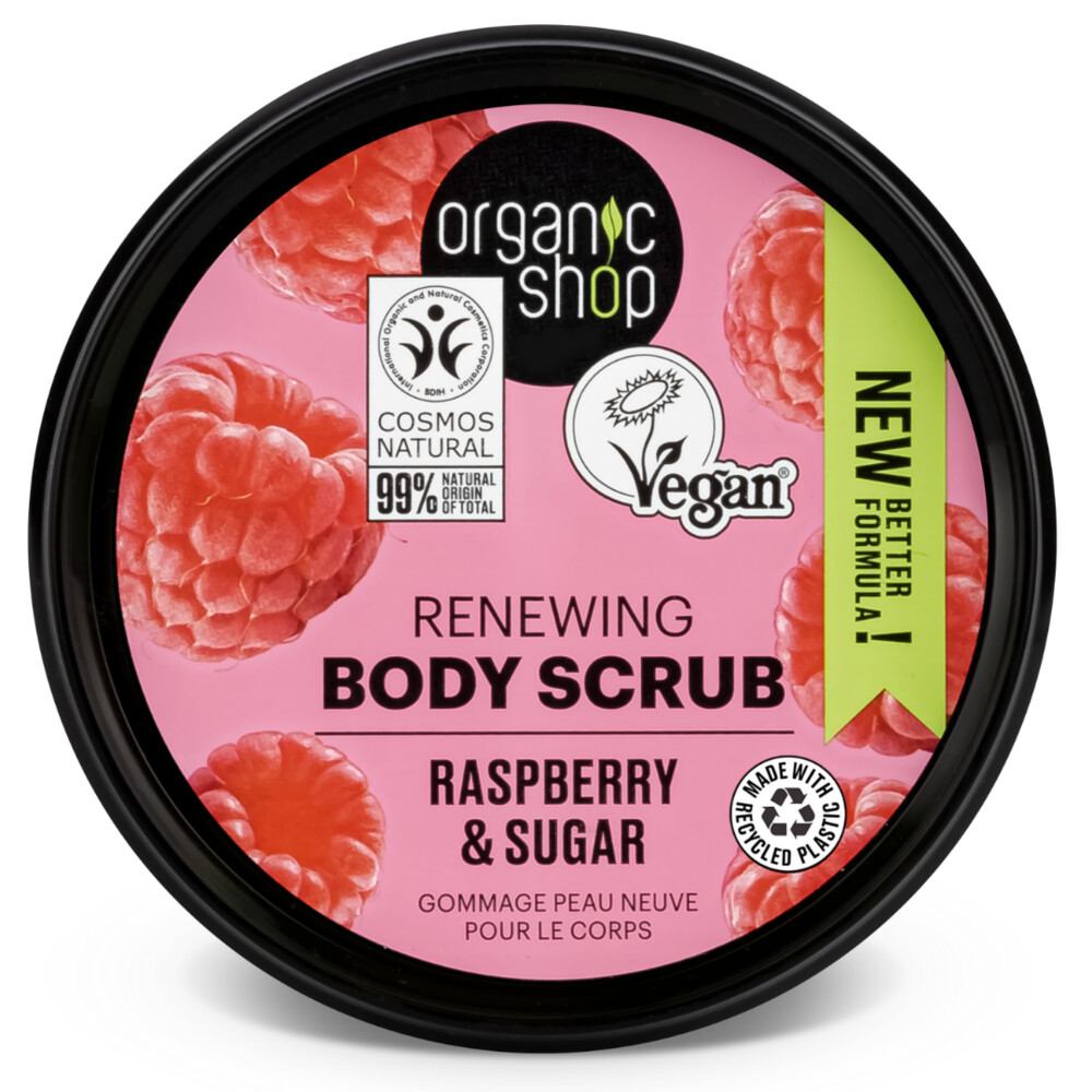 Organic Shop Body Scrub Raspberry Cream250 ml