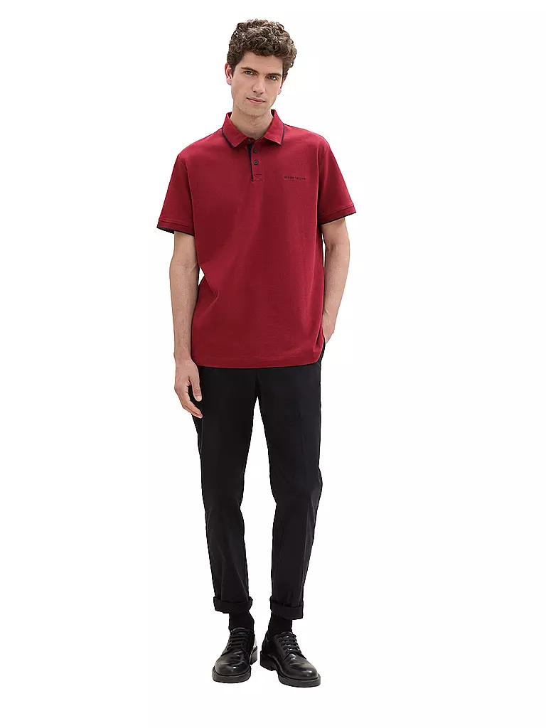 TOM TAILOR Poloshirt Regular Fit rot