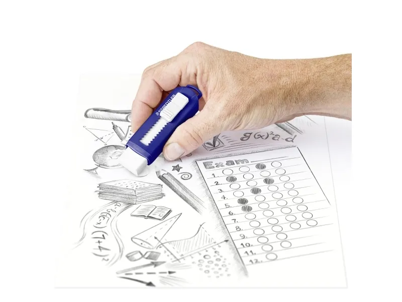 STAEDTLER - Udvisker - hvid - blåt etui