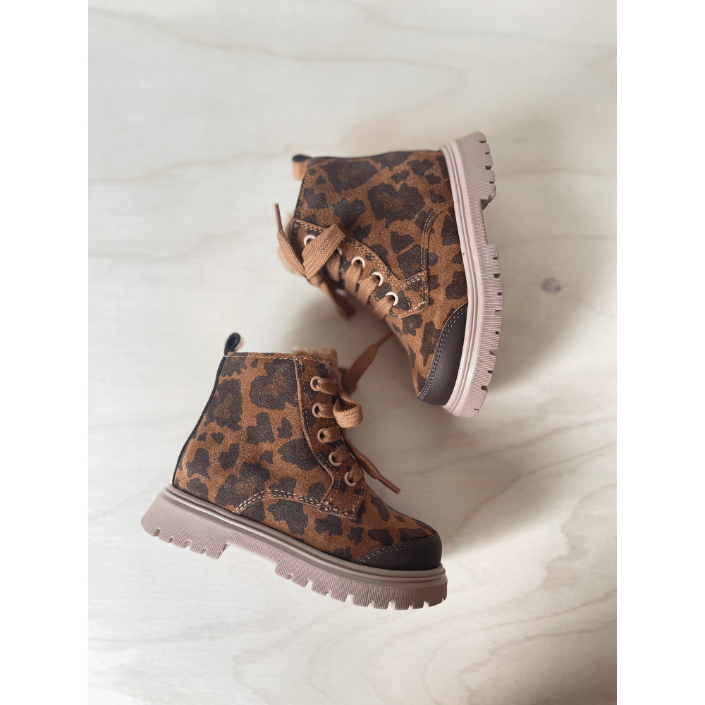 Romagnoli - Bottine Mini - Leopard Glitter Cuoio