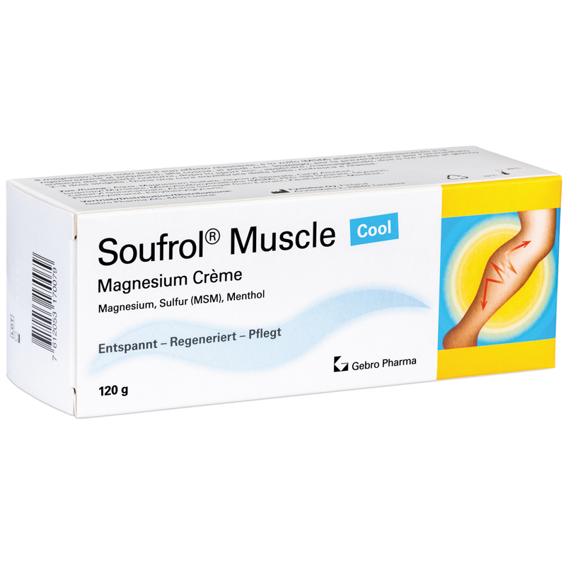 SOUFROL Muscle Magnesium Creme Cool Tb 120 g