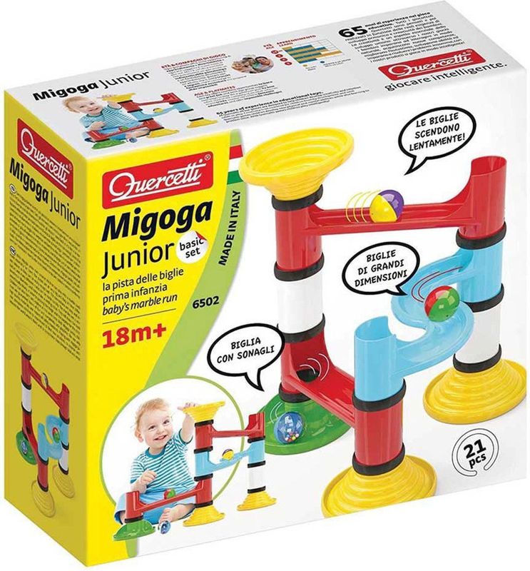 Quercetti - 6502 Migoga Junior - Knikkerbaan - Multicolor - Kunststof