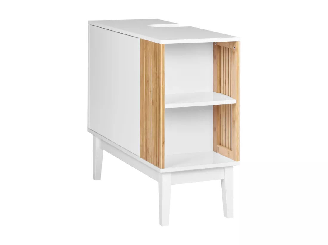 Meuble de salle de bain NUBES 80 cm 35 cm 74 cm Blanc