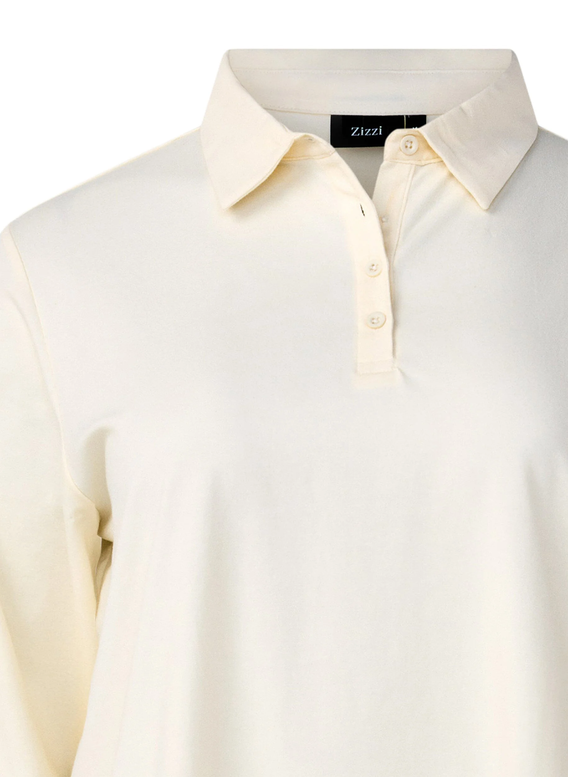 Langærmet poloshirt