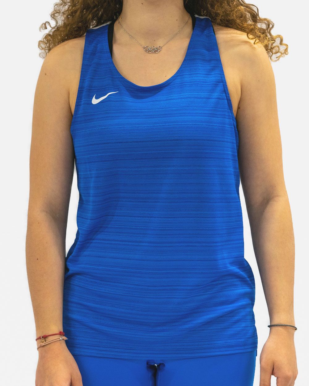 Débardeur de running Nike Stock Bleu Royal pour femme