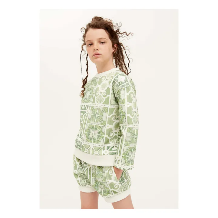 The Middle Daughter Sweat Homey Imprimé | Vert
