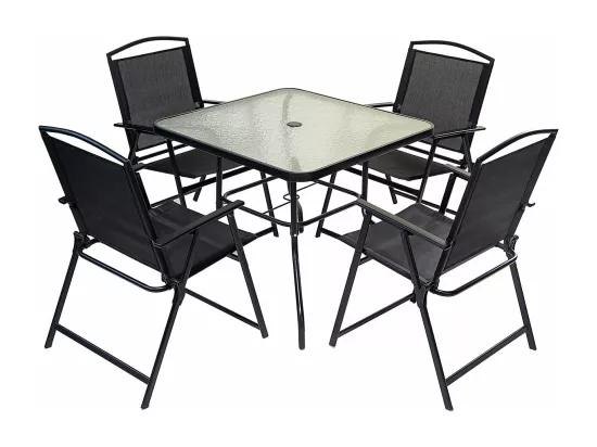 Salon de jardin repas en métal 