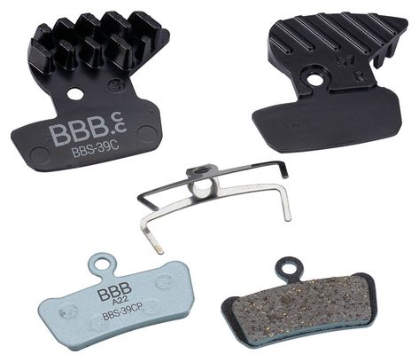 Paire de Plaquettes BBB DiscStop Coolfin Organiques pour Sram Guide/Avid Trail