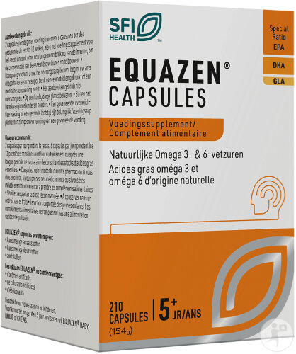 Equazen Gélules Oméga 3 & 6 Acides Gras Complément Alimentaire 210 Gélules
