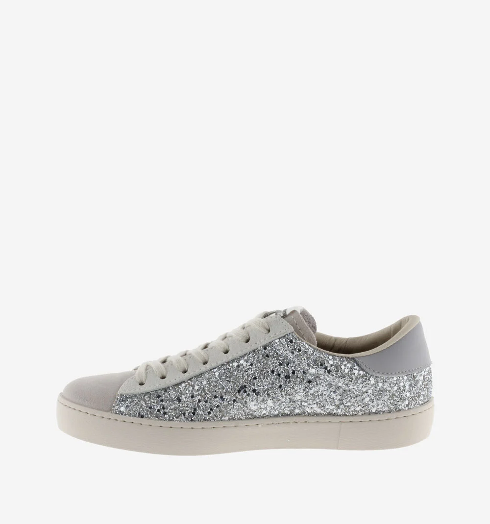 BERLÍN GLITTER Baskets glitter pour femme PLATA