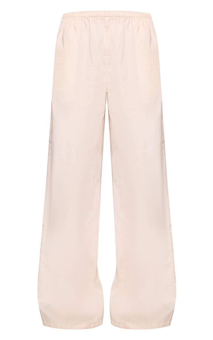 Blanc Ensemble Coordonné Pantalon Large Décontracté En Coton