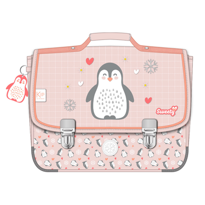 Cartable KIP Sweety 36 cm - 2 compartiments - rose - Kid'Abord