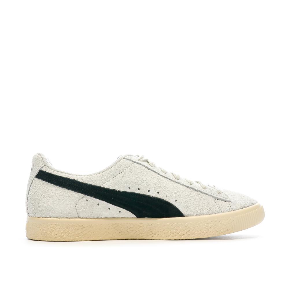 Puma Baskets Blanches/Noires Homme Puma Clyde Teasel
