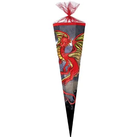 Nestler Schultüte Flying Dragon, 6-eckig, 85cm