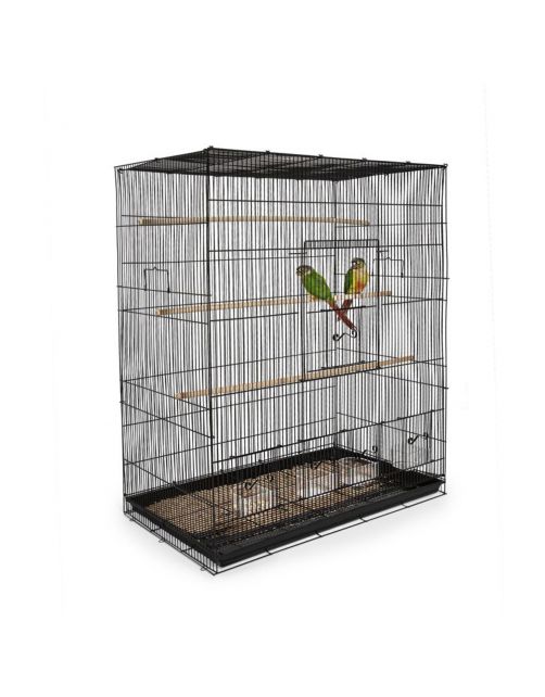 Keddoc Vogelkooi Budgie Home - Vogelverblijven - 79x46x91 cm Zwart