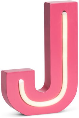POPP Bokstavlampe J, Rosa